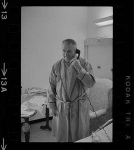 John A. Davis learns at Massachusetts General Hospital that he'll collect back pay worth $84,000