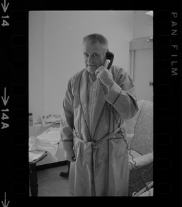 John A. Davis learns at Massachusetts General Hospital that he'll collect back pay worth $84,000
