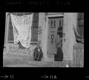A women's liberation group occupies Harvard building
