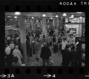 MBTA station on Woolworth's opening day