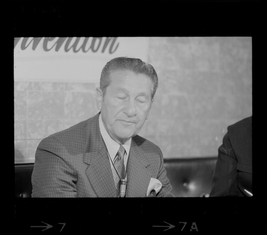 Lawrence Welk at Boston press conference