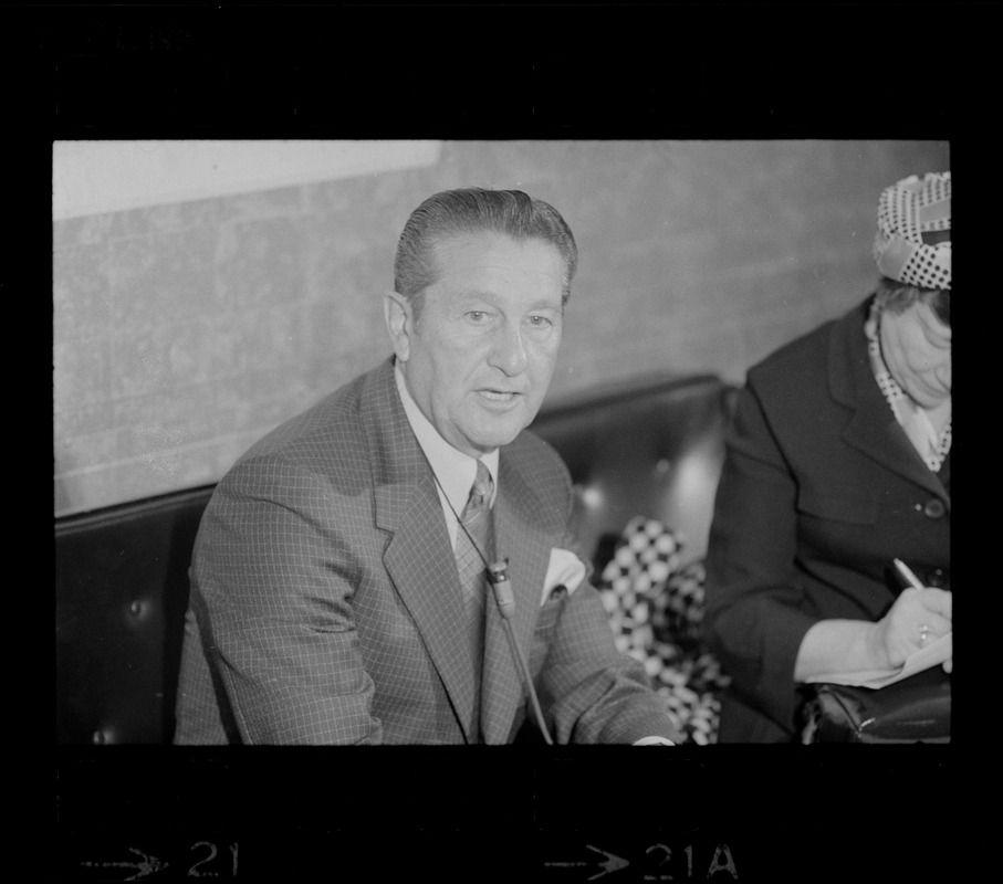 Lawrence Welk at Boston press conference