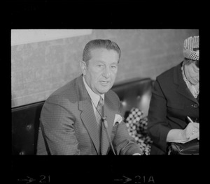 Lawrence Welk at Boston press conference