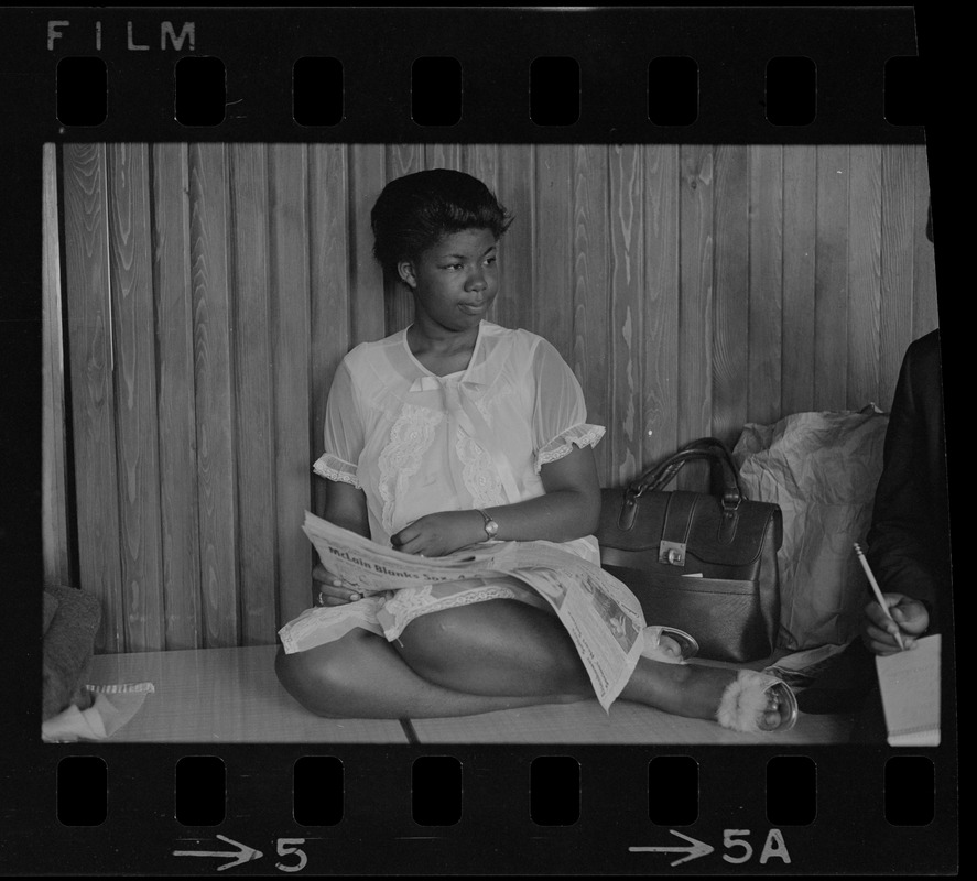 Mrs. Roberta O'Neil at the Mothers for Adequate Welfare (MAW) sit-in at ...