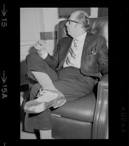 Phil Silvers in Boston for the run of the comedy "How the Other Half Loves" at the Wilbur Theater