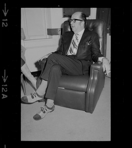 Phil Silvers in Boston for the run of the comedy "How the Other Half Loves" at the Wilbur Theater