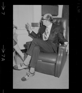 Phil Silvers in Boston for the run of the comedy "How the Other Half Loves" at the Wilbur Theater