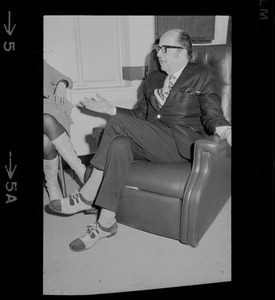 Phil Silvers in Boston for the run of the comedy "How the Other Half Loves" at the Wilbur Theater