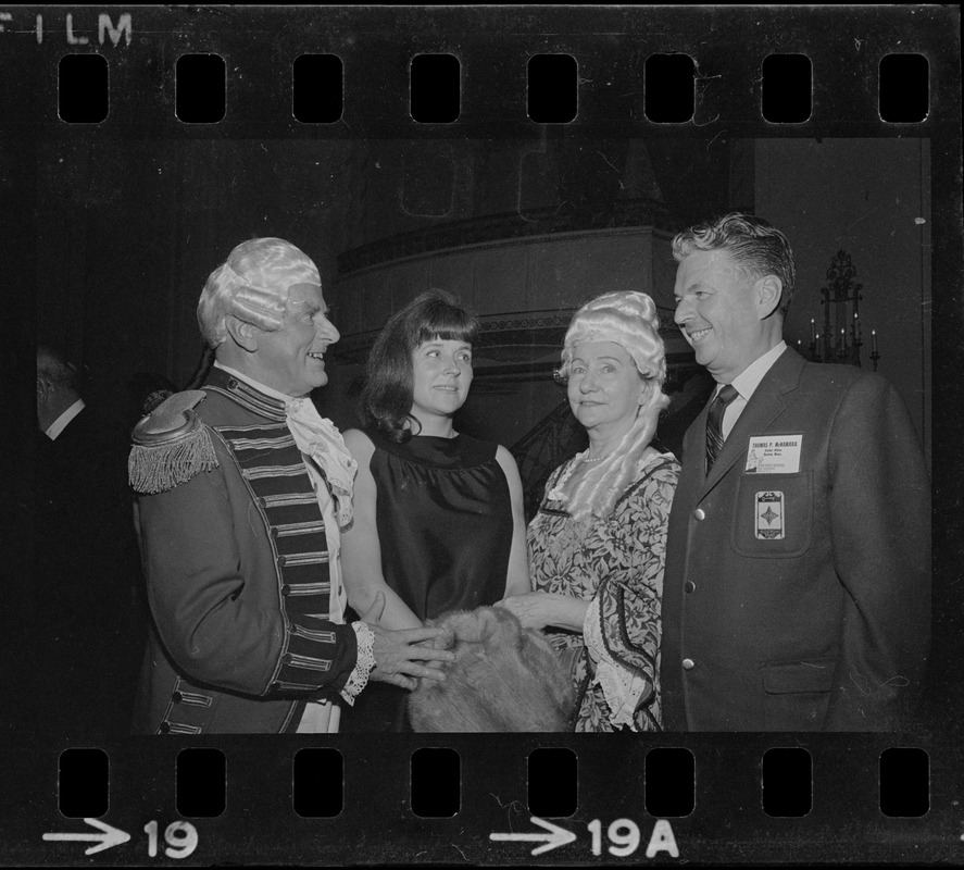 Guests in costume, possibly for a convention event