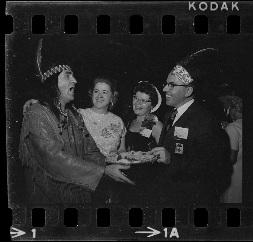 Guests in costume, possibly for a convention event