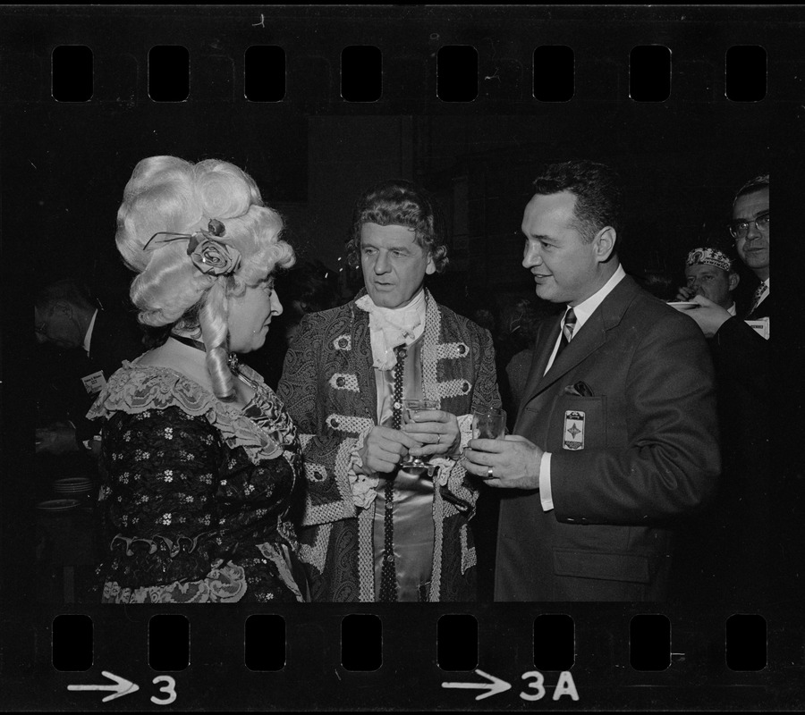 Guests in costume, possibly for a convention event