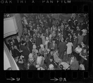 View of crowd, possibly a reception for a convention event