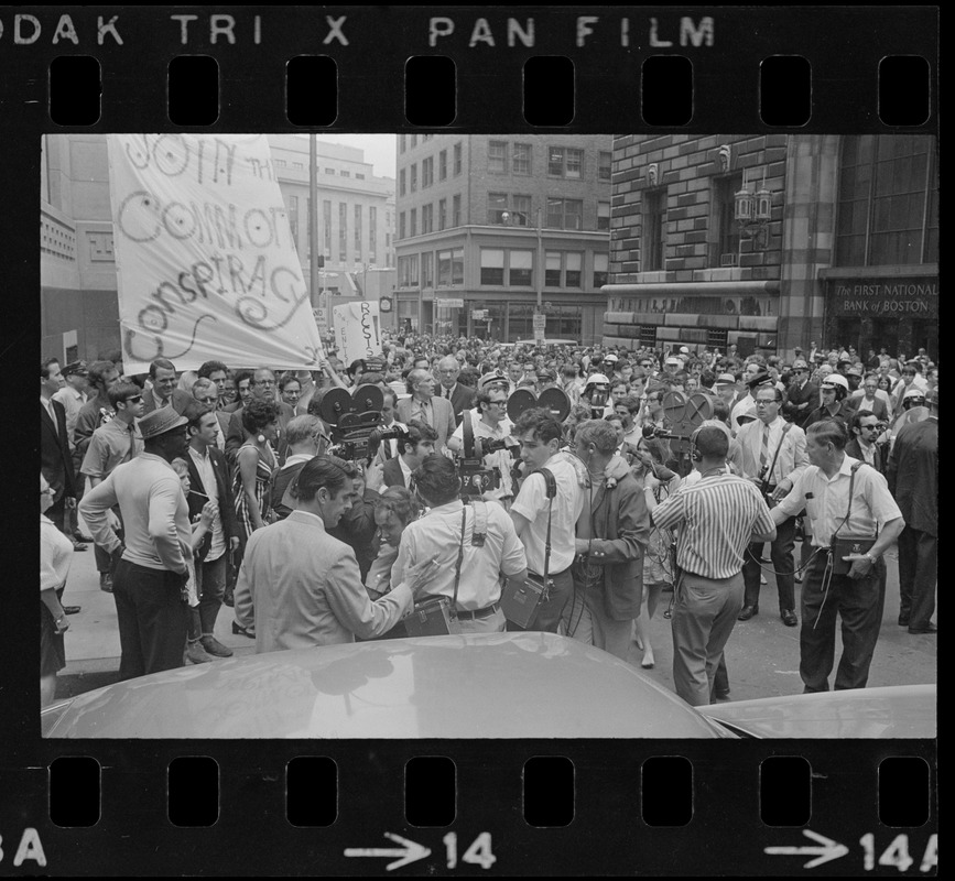 Protesters outside the Federal Courthouse after the sentencing of Dr ...