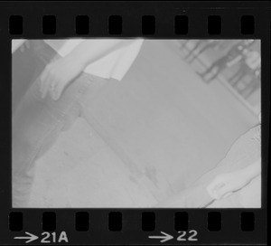 View of a pant leg