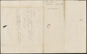Z. Rogers to George Coffin, 8 October 1833