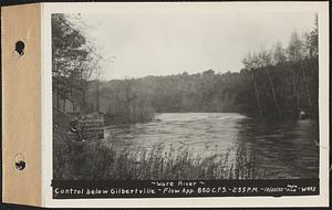 Ware River, control below Gilbertville, flow approximately 860 cubic feet per second, Gilbertville, Hardwick, Mass., 2:55 PM, Oct. 20, 1932