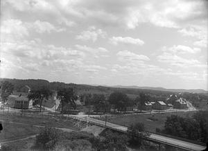 Main Street Indian Orchard across river from tower of Mill #2