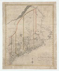A new map of the district of Maine taken from the original map compiled by Osgood Carleton esqr. from the actual surveys that were made by an act of the general court with additions corrections & improvements