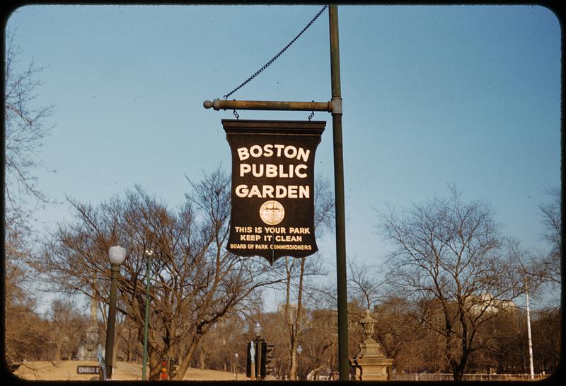 Sign, Public Garden