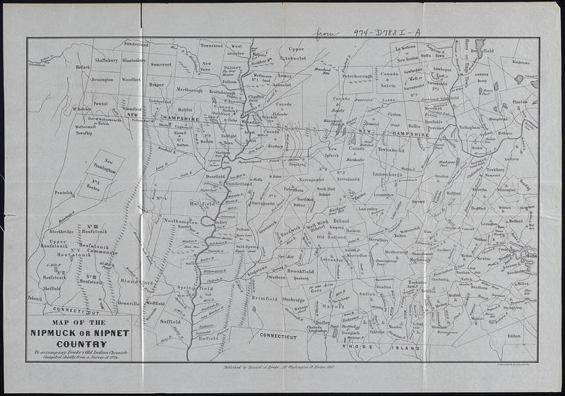 Map of the Nipmuck or Nipet Country