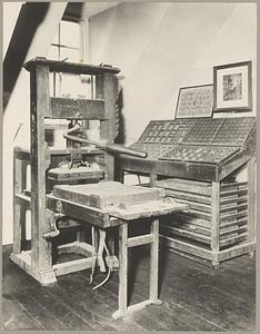 Boston, Old State House, Franklin's printing press