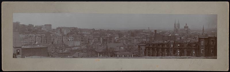 View from standpipe, Roxbury, of Parker Hill