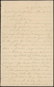 Letter from Zadoc Long to John D. Long, August 12, 1868