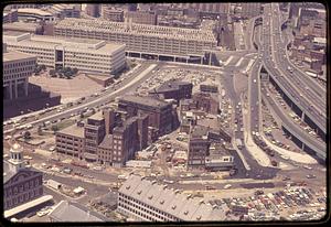 North Street area near Faneuil Hall from the Custom House Tower Boston