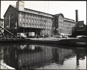Pemberton Mill, with North Canal in foreground (mill built 1861, canal completed 1848)