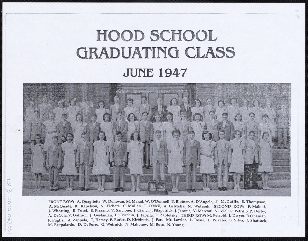 Hood School graduating class