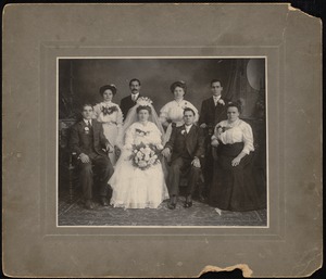 Lithuanian Wedding party, Lawrence, Ma. circa 1910