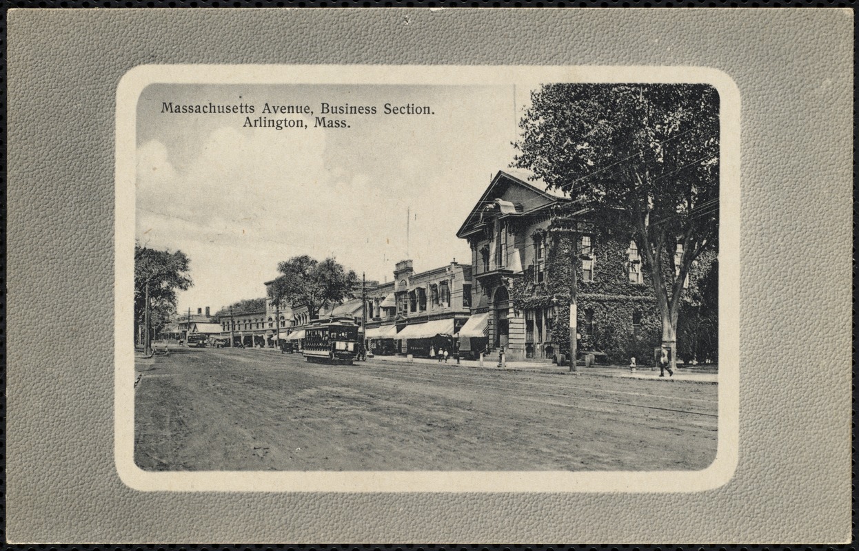 Massachusetts Avenue, business section. Arlington, Mass.