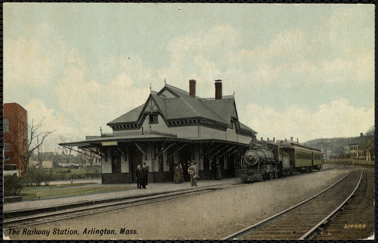 The railway station, Arlington, Mass.