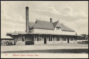 The railway station, Arlington, Mass.