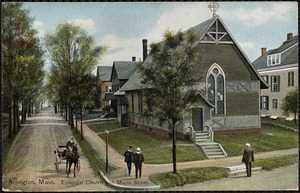Arlington, Mass. Episcopal Church and Maple Street