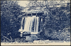 The dam of the old Cutter Mill, Mill St., Arlington, Mass.