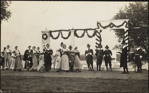 Arlington pageant to commemorate the dedication of the new town hall, historical episodes