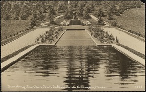 Menotomy fountain, town hall grounds, Arlington, Mass.
