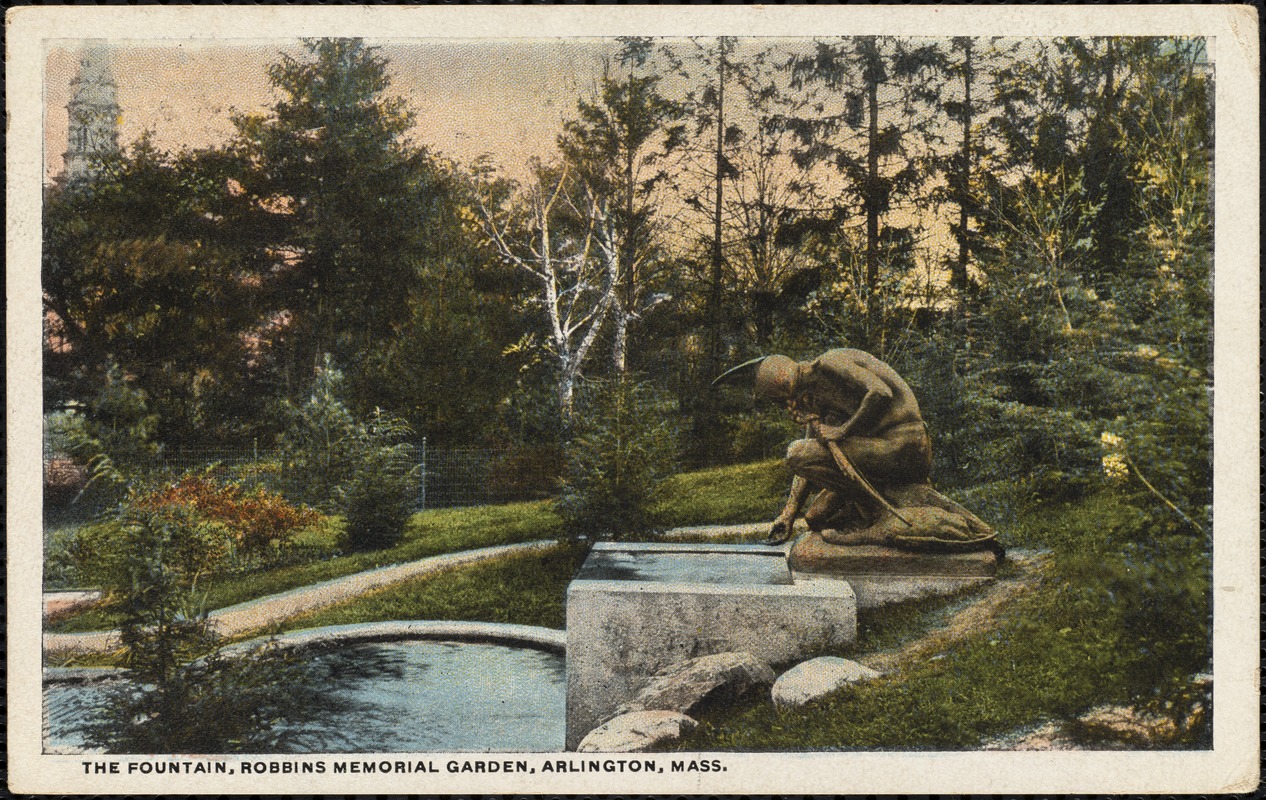The fountain, Robbins Memorial Garden, Arlington, Mass.