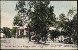 Foot of the Rocks, junction Massachusetts Avenue and Lowell Street, Arlington Heights, Mass.