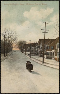 Arlington Heights, Mass. Wollaston Ave. in winter