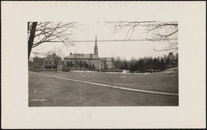 Town hall site, 1911 view from C.H. Gannetts, Academy St.