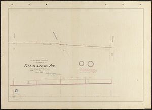 Plan and profile of sewer in Exchange St.