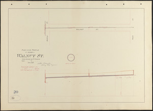 Plan and profile of sewer in Walnut St.