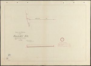 Plan and profile of sewer in Bailey St.