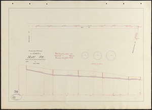 Plan and profile of sewer in May St.