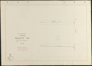 Plan and profile of sewer in Walnut St.