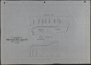 Plan and profile of sewer in Milton St. Alley