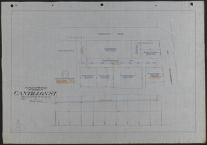 Plan and profile of sewer in Cantillon St.