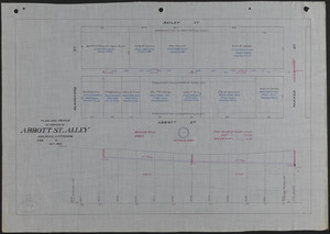 Plan and profile of sewer in Abbott St. Alley
